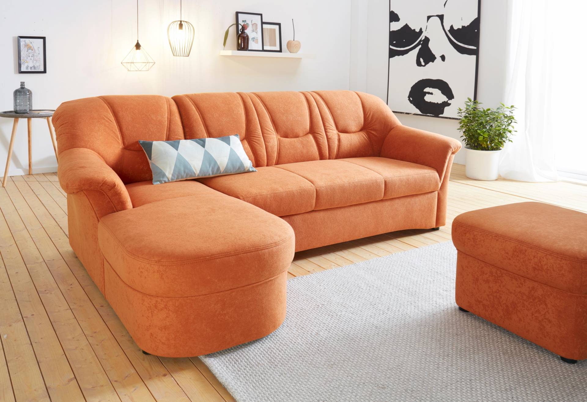 DOMO collection Ecksofa »Sarafina L-Form«, wahlweise mit Bettfunktion, optional mit Federkern von DOMO collection