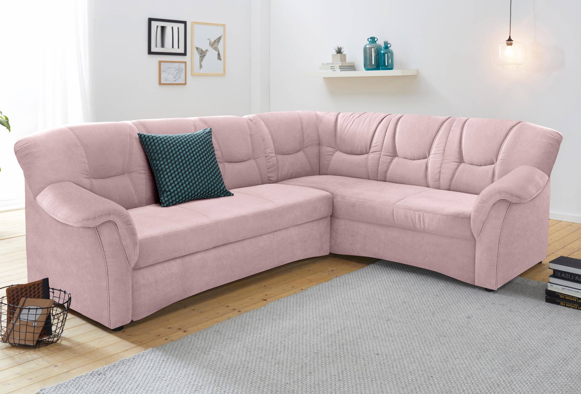 DOMO collection Ecksofa »Sarafina L-Form«, wahlweise mit Bettfunktion, optional mit Federkern von DOMO collection