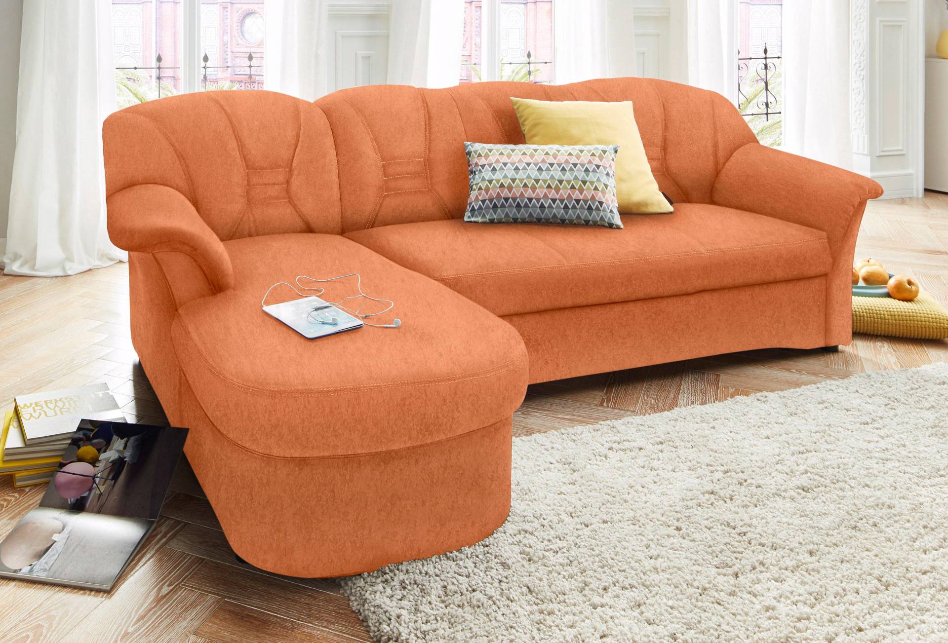 DOMO collection Ecksofa »Elva L-Form«, wahlweise mit Bettfunktion und Federkern von DOMO collection