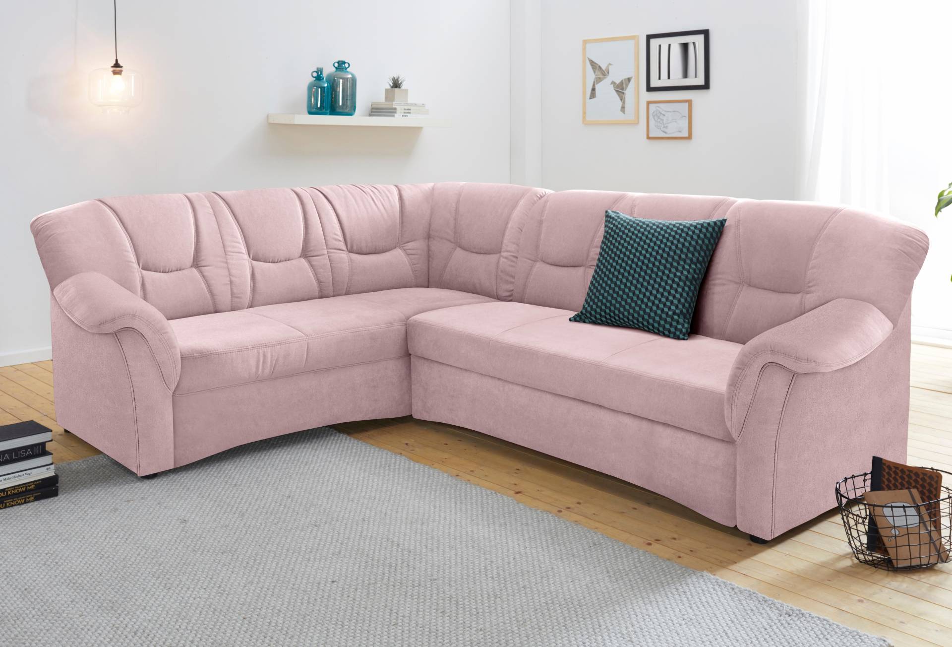 DOMO collection Ecksofa »Sarafina L-Form«, wahlweise mit Bettfunktion, optional mit Federkern von DOMO collection