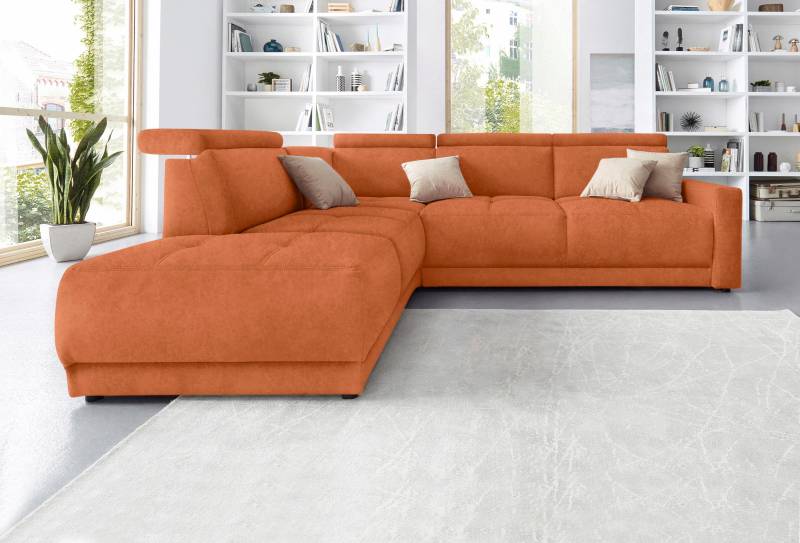 DOMO collection Ecksofa »Ava L-Form«, mit Ottomane, Federkern wahlweise mit Kopfteilverstellungen von DOMO collection