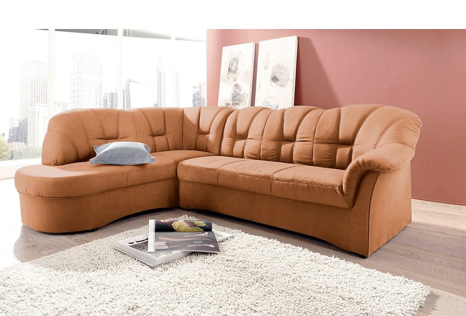 DOMO collection Ecksofa »Papenburg L-Form«, mit Ottomane, wahlweise mit Bettfunktion von DOMO collection