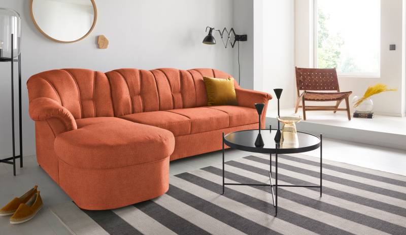 DOMO collection Ecksofa Papenburg L-Form, in grosser Farbvielfalt, wahlweise mit Bettfunktion von DOMO collection