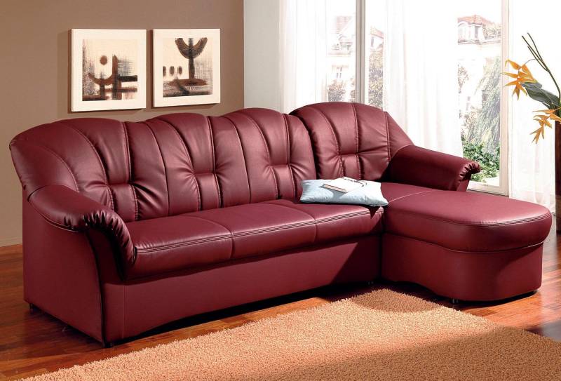 DOMO collection Ecksofa Papenburg L-Form, in grosser Farbvielfalt, wahlweise mit Bettfunktion von DOMO collection