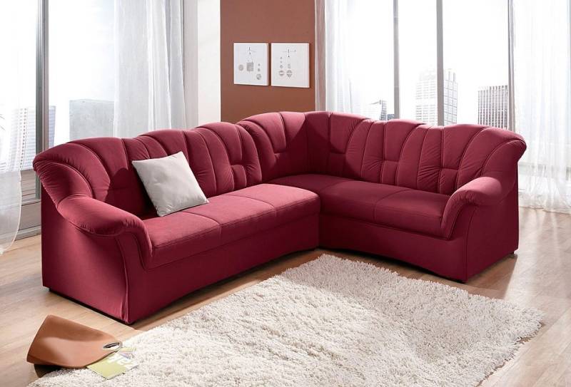 DOMO collection Ecksofa »Papenburg B/T/H: 242/190/84 cm L-Form«, wahlweise mit Bettfunktion, Langer Schenkel links oder rechts von DOMO collection