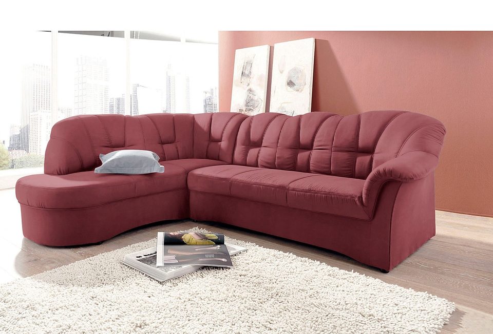 DOMO collection Ecksofa »Papenburg L-Form«, mit Ottomane, wahlweise mit Bettfunktion von DOMO collection