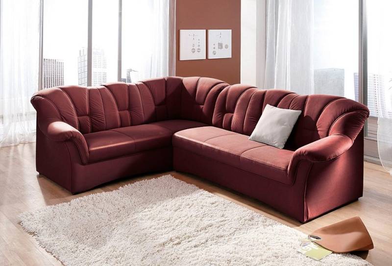 DOMO collection Ecksofa »Papenburg B/T/H: 242/190/84 cm L-Form«, wahlweise mit Bettfunktion, Langer Schenkel links oder rechts von DOMO collection