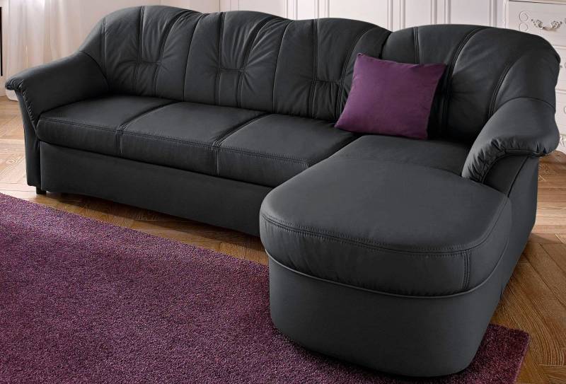 DOMO collection Ecksofa »Flores Schlafsofa, B/T/H: 233/142/86 cm, L-Form«, wahlweise mit Bettfunktion, wahlweise mit Federkern, auch in Leder von DOMO collection