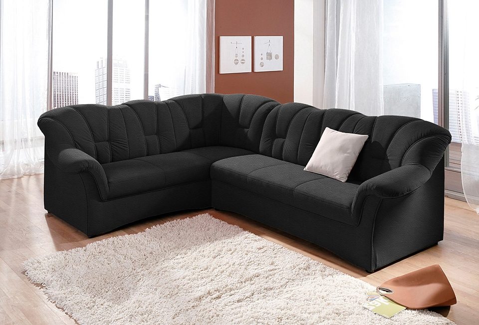 DOMO collection Ecksofa »Papenburg B/T/H: 242/190/84 cm L-Form«, wahlweise mit Bettfunktion, Langer Schenkel links oder rechts von DOMO collection