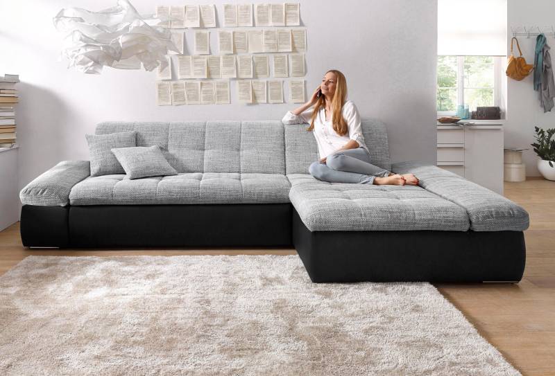 DOMO collection Ecksofa »Moric B/T/H 300/172/80 cm, auch in Cord, L-Form«, XXL-Format, wahlweise auch mit Bettfunktion und Armverstellung von DOMO collection