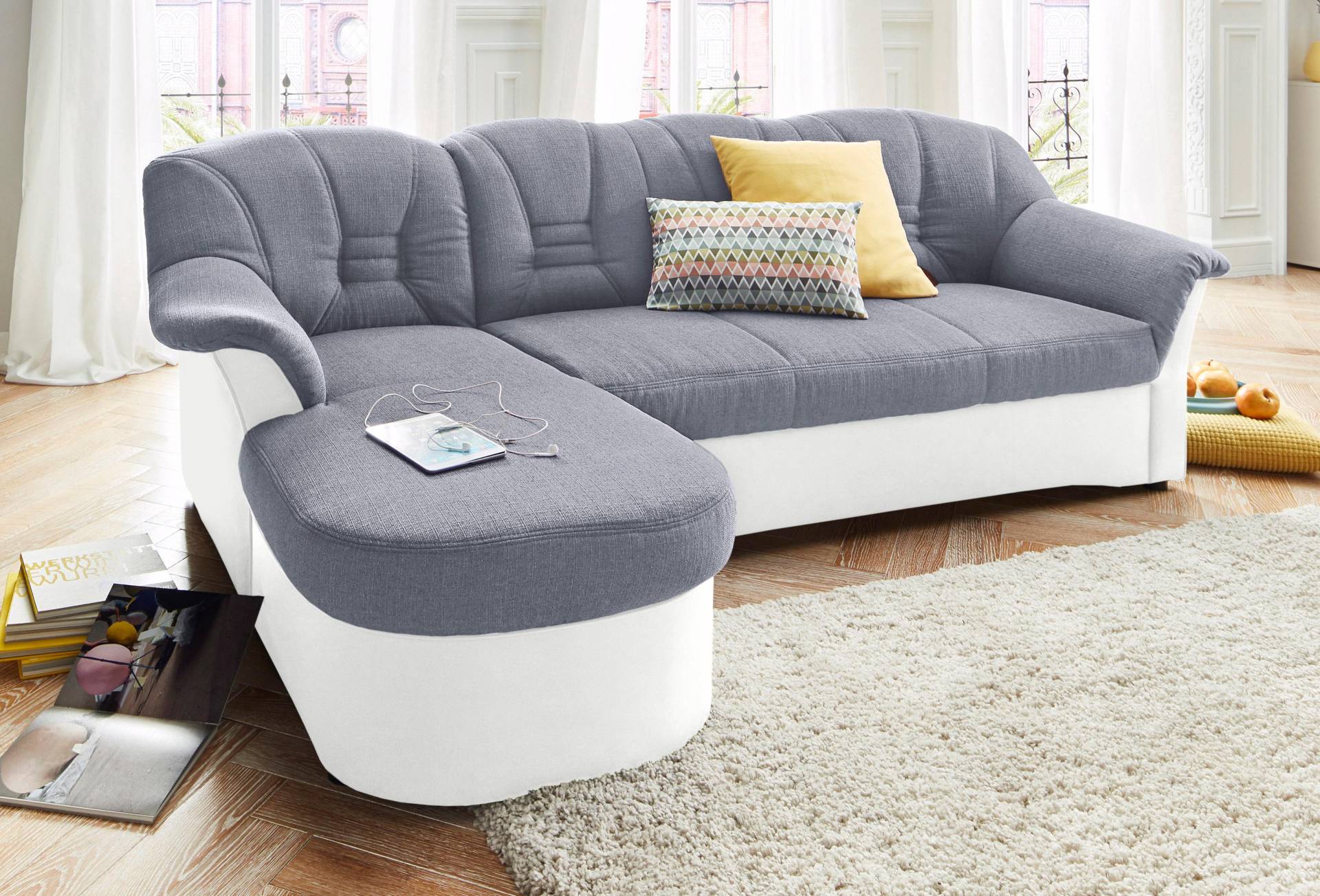 DOMO collection Ecksofa »Elva L-Form«, wahlweise mit Bettfunktion und Federkern von DOMO collection