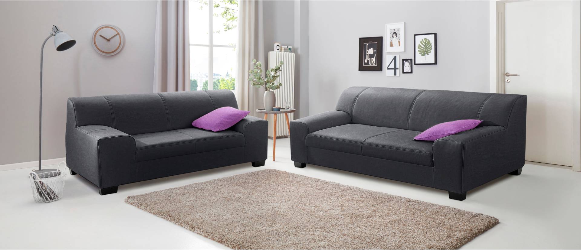 DOMO collection Polstergarnitur »Amando«, (Spar-Set), bestehend aus 2er- und 3er-Sofa von DOMO collection