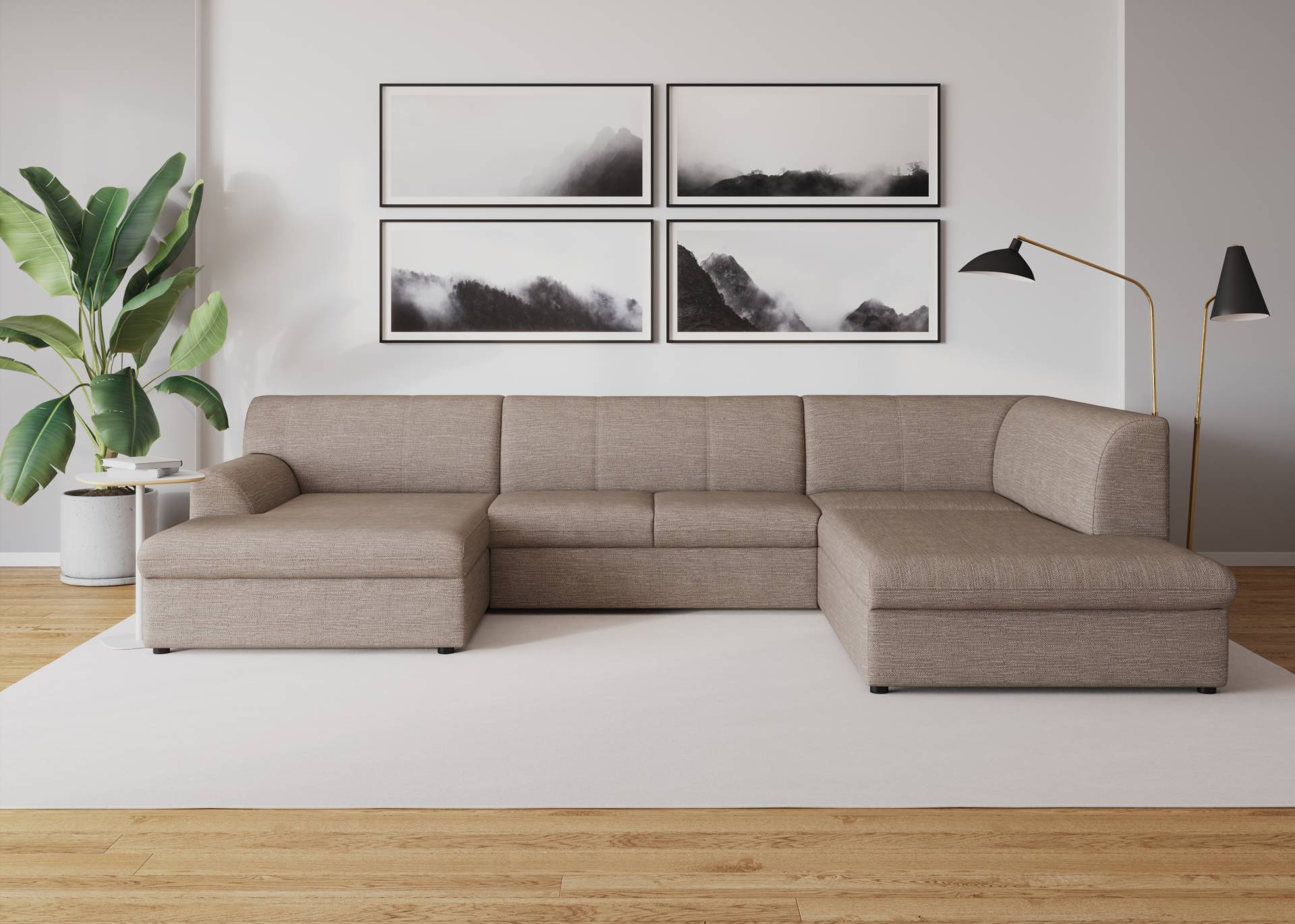 DOMO collection Wohnlandschaft »Topper U-Form«, wahlweise mit Bettfunktion DOMO collection Wohnlandschaft »Topper U-Form«, wahlweise mit Bettfunktion von DOMO collection