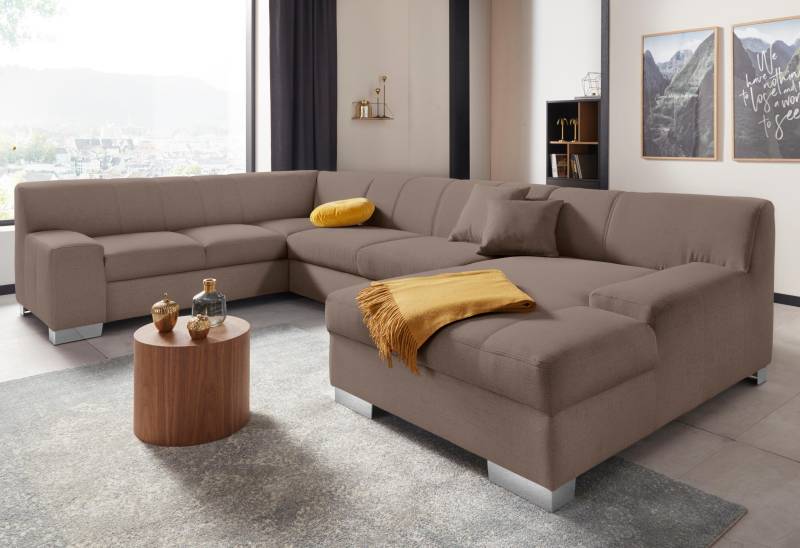 DOMO collection Wohnlandschaft »Bero U-Form«, wahlweise mit Bettfunktion DOMO collection Wohnlandschaft »Bero U-Form«, wahlweise mit Bettfunktion von DOMO collection