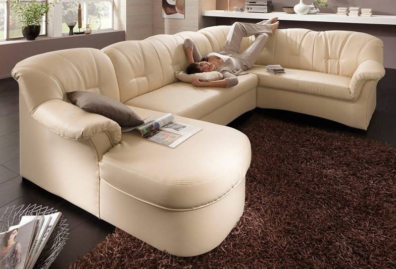 DOMO collection Wohnlandschaft »Papenburg U-Form«, in grosser Farbvielfalt, wahlweise mit Bettfunktion DOMO collection Wohnlandschaft »Papenburg U-Form«, in grosser Farbvielfalt, wahlweise mit Bettfunktion von DOMO collection