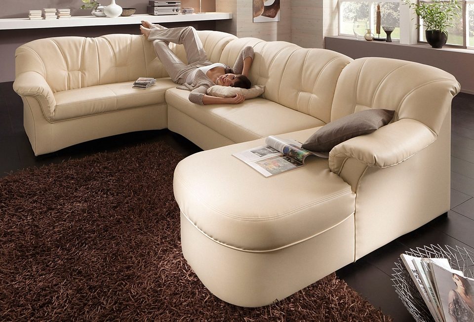 DOMO collection Wohnlandschaft »Papenburg U-Form«, in grosser Farbvielfalt, wahlweise mit Bettfunktion DOMO collection Wohnlandschaft »Papenburg U-Form«, in grosser Farbvielfalt, wahlweise mit Bettfunktion von DOMO collection