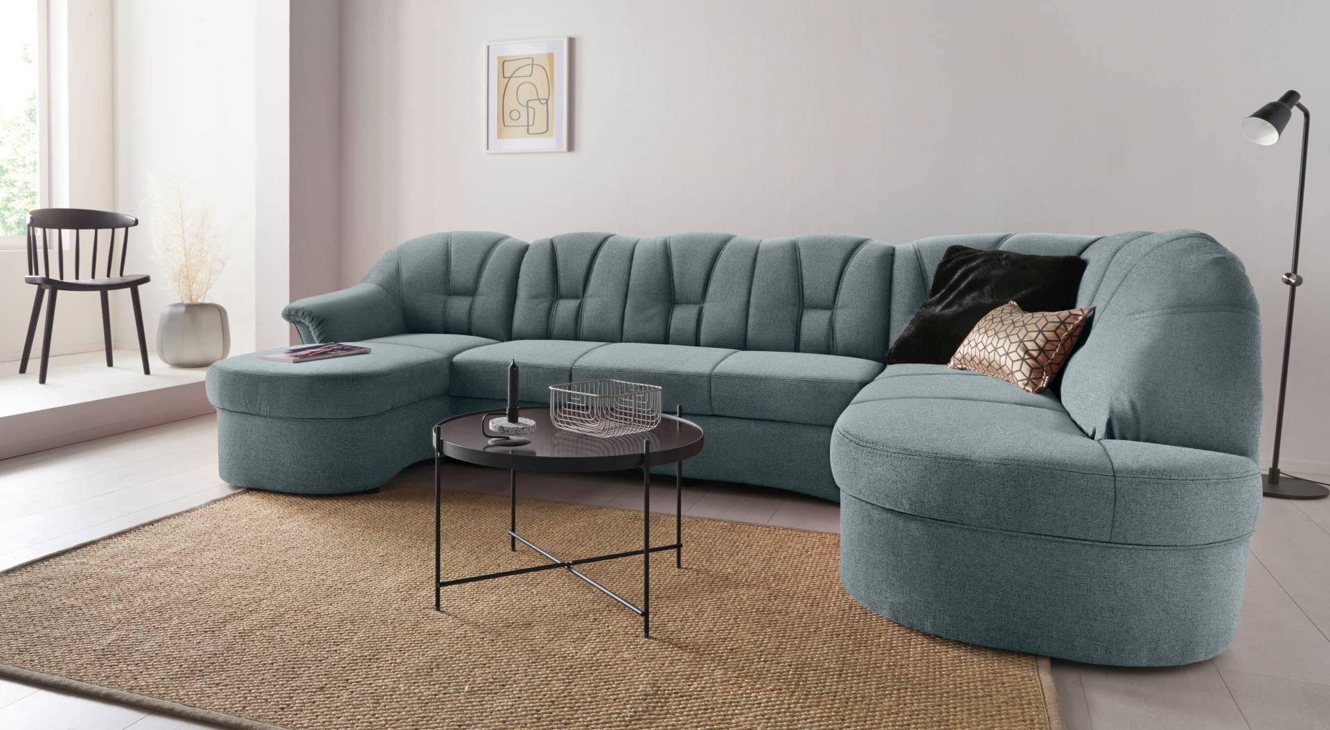 DOMO collection Wohnlandschaft »Papenburg U-Form«, in grosser Farbvielfalt, wahlweise Bettfunktion, frei im Raum stellbar DOMO collection Wohnlandschaft »Papenburg U-Form«, in grosser Farbvielfalt, wahlweise Bettfunktion, frei im Raum stellbar von DOMO collection