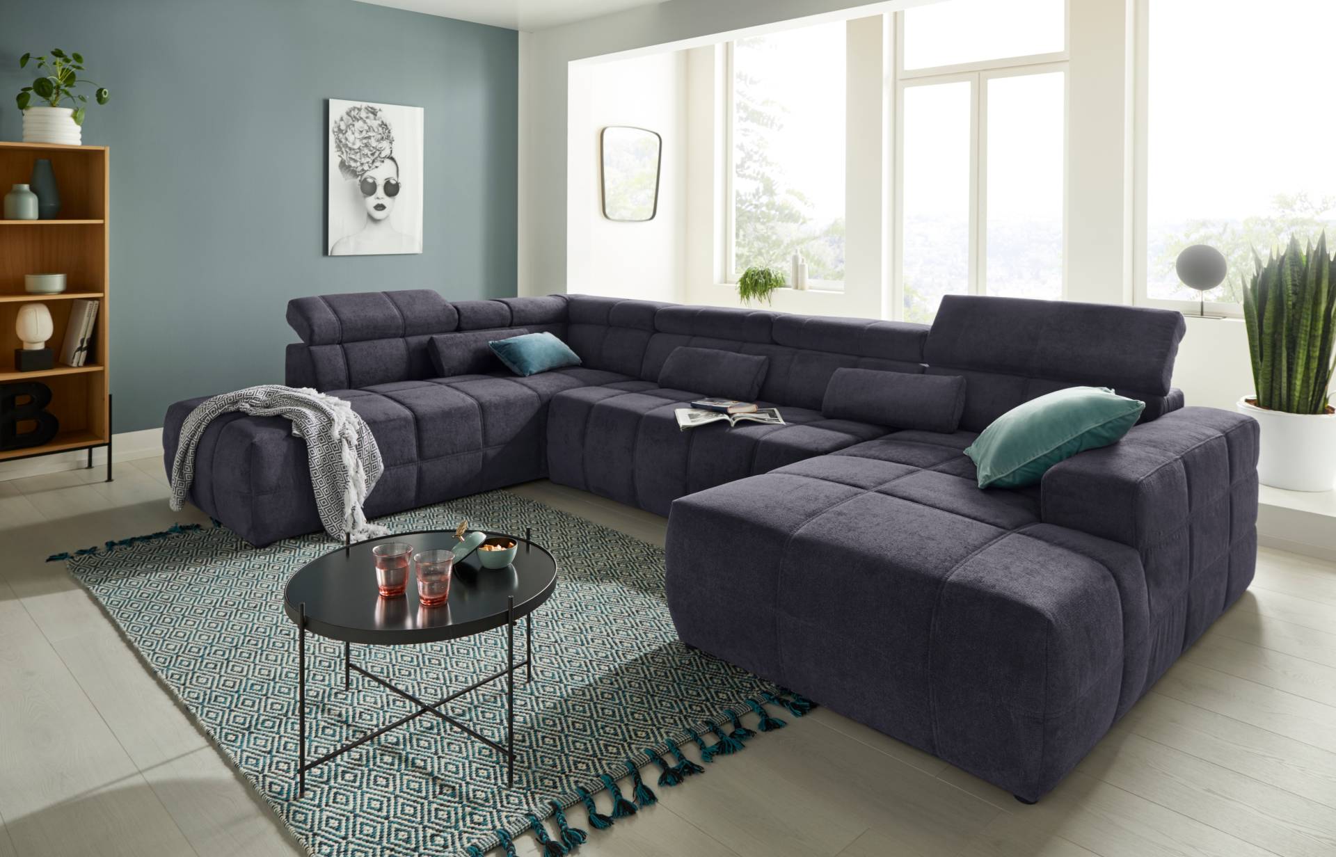 DOMO collection Wohnlandschaft Brandon viele Bezugsarten, incl. Nierenkissen, mit Kopfteilverstellung, wahlweise Sitztiefenverstellung DOMO collection Wohnlandschaft Brandon viele Bezugsarten, incl. Nierenkissen, mit Kopfteilverstellung, wahlweise Sitztiefenverstellung von DOMO collection