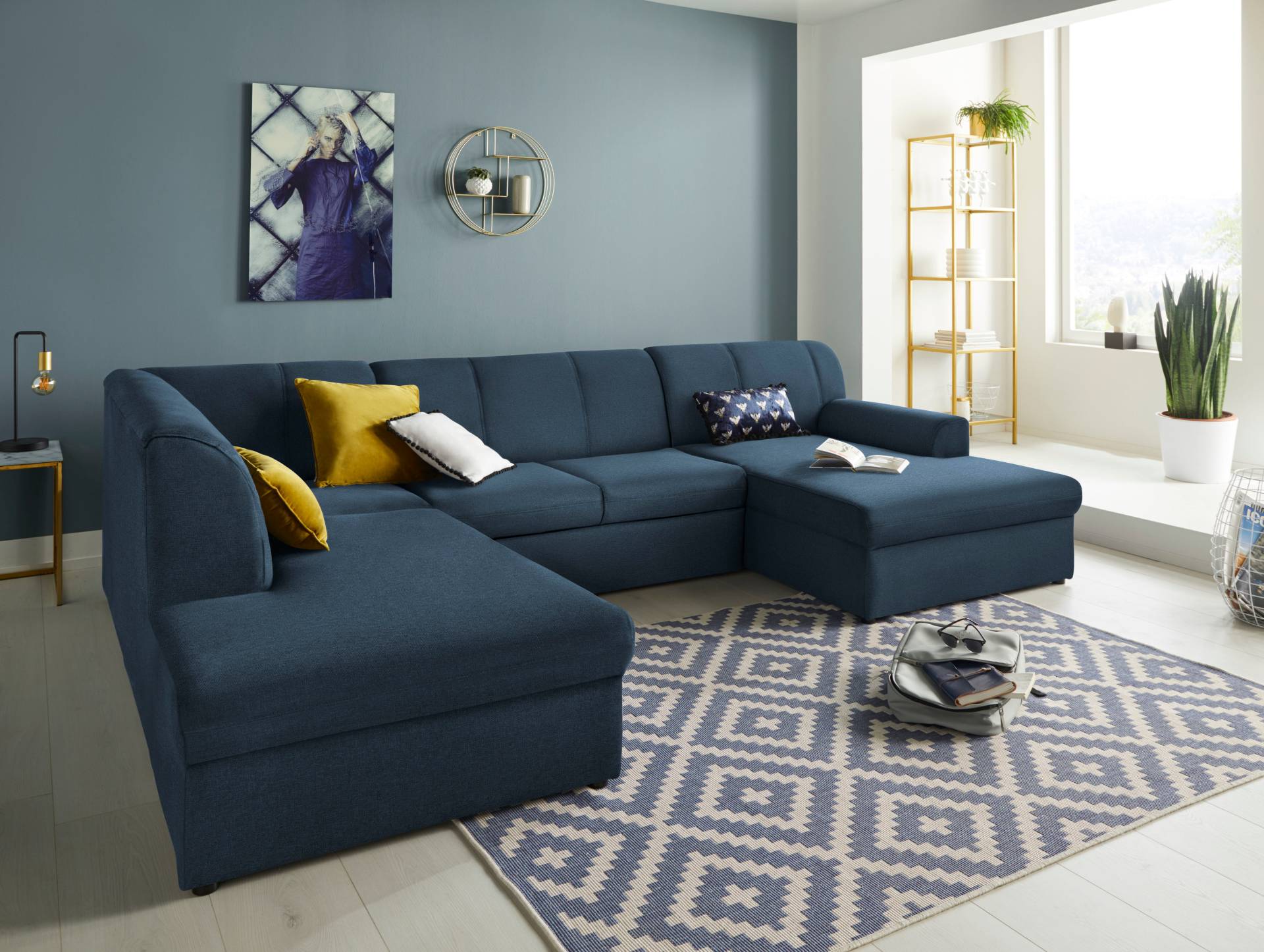 DOMO collection Wohnlandschaft »Topper U-Form«, wahlweise mit Bettfunktion DOMO collection Wohnlandschaft »Topper U-Form«, wahlweise mit Bettfunktion von DOMO collection