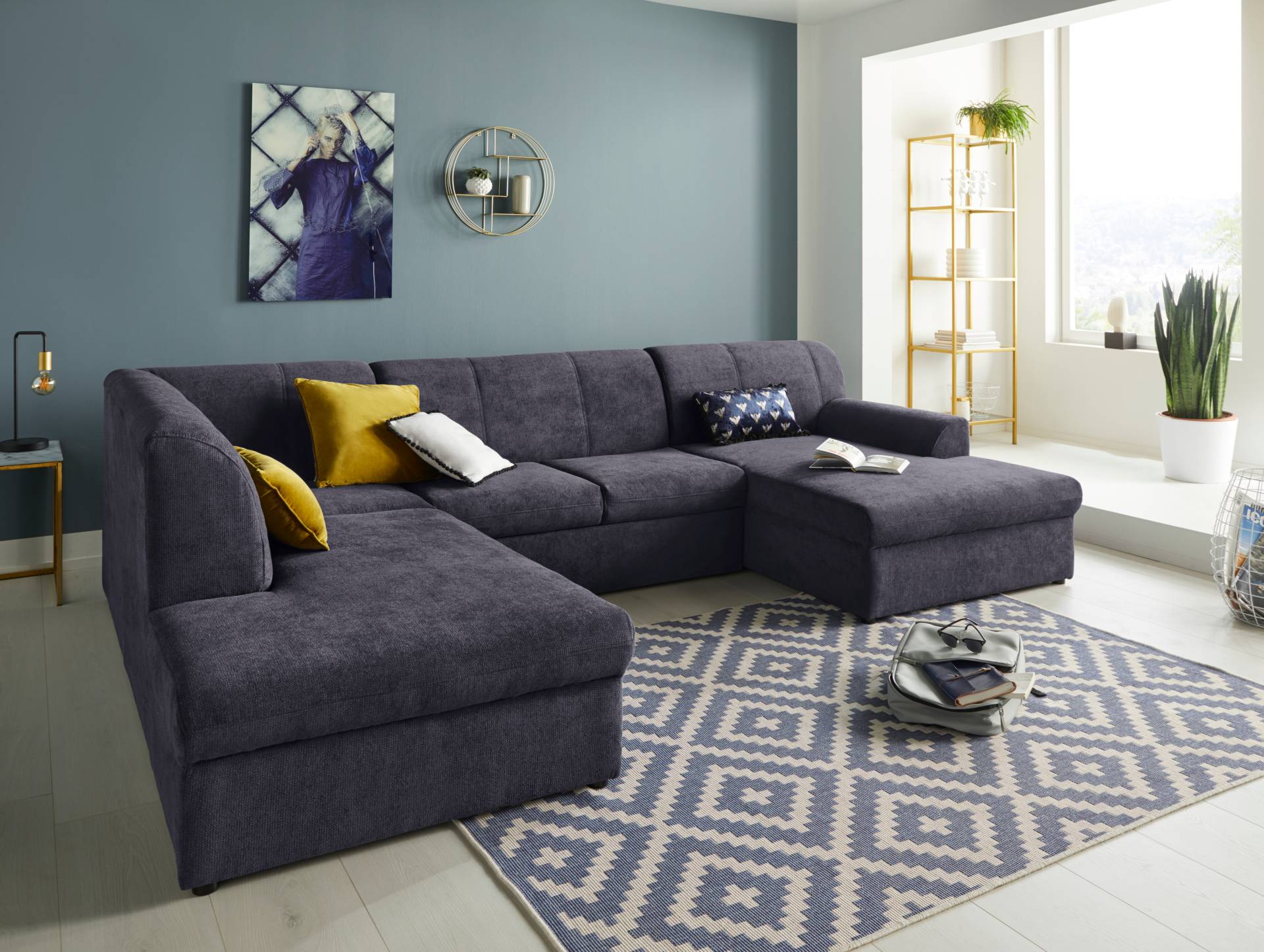 DOMO collection Wohnlandschaft »Topper U-Form«, wahlweise mit Bettfunktion DOMO collection Wohnlandschaft »Topper U-Form«, wahlweise mit Bettfunktion von DOMO collection