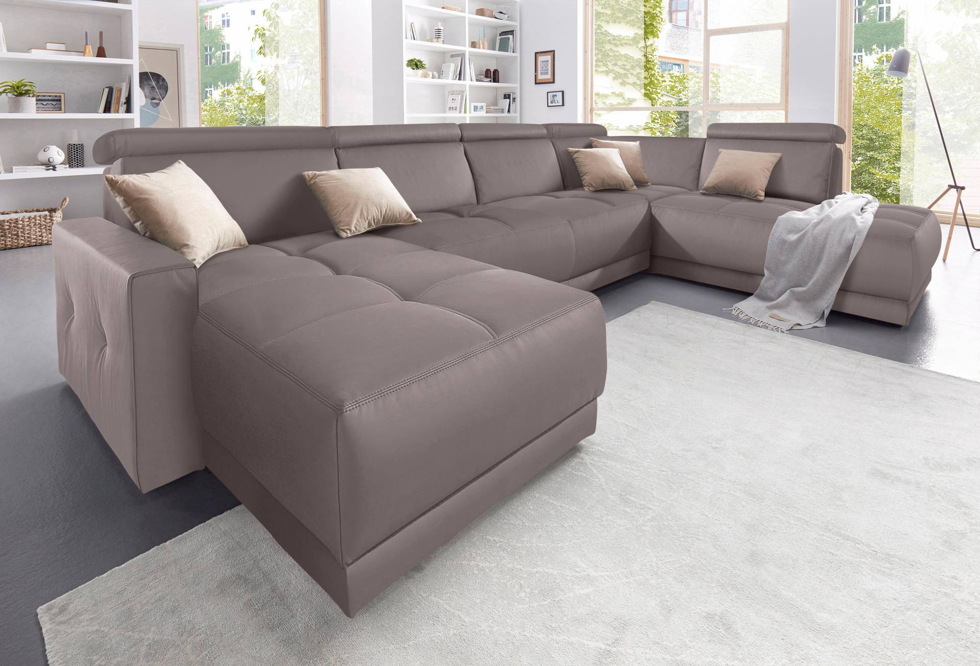 DOMO collection Wohnlandschaft »Ava U-Form«, mit Federkern, wahlweise mit Kopfteilverstellungen DOMO collection Wohnlandschaft »Ava U-Form«, mit Federkern, wahlweise mit Kopfteilverstellungen von DOMO collection