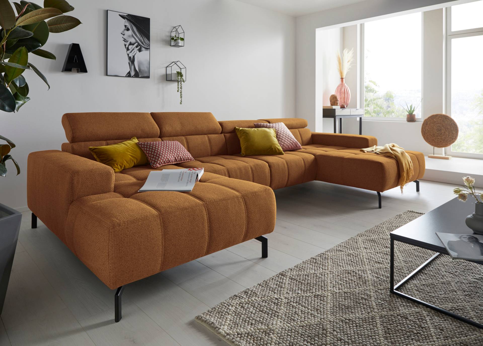 DOMO collection Wohnlandschaft »Cunelli U-Form«, wahlweise inklusive Kopfteilverstellung und beidseitiger Recamiere DOMO collection Wohnlandschaft »Cunelli U-Form«, wahlweise inklusive Kopfteilverstellung und beidseitiger Recamiere von DOMO collection