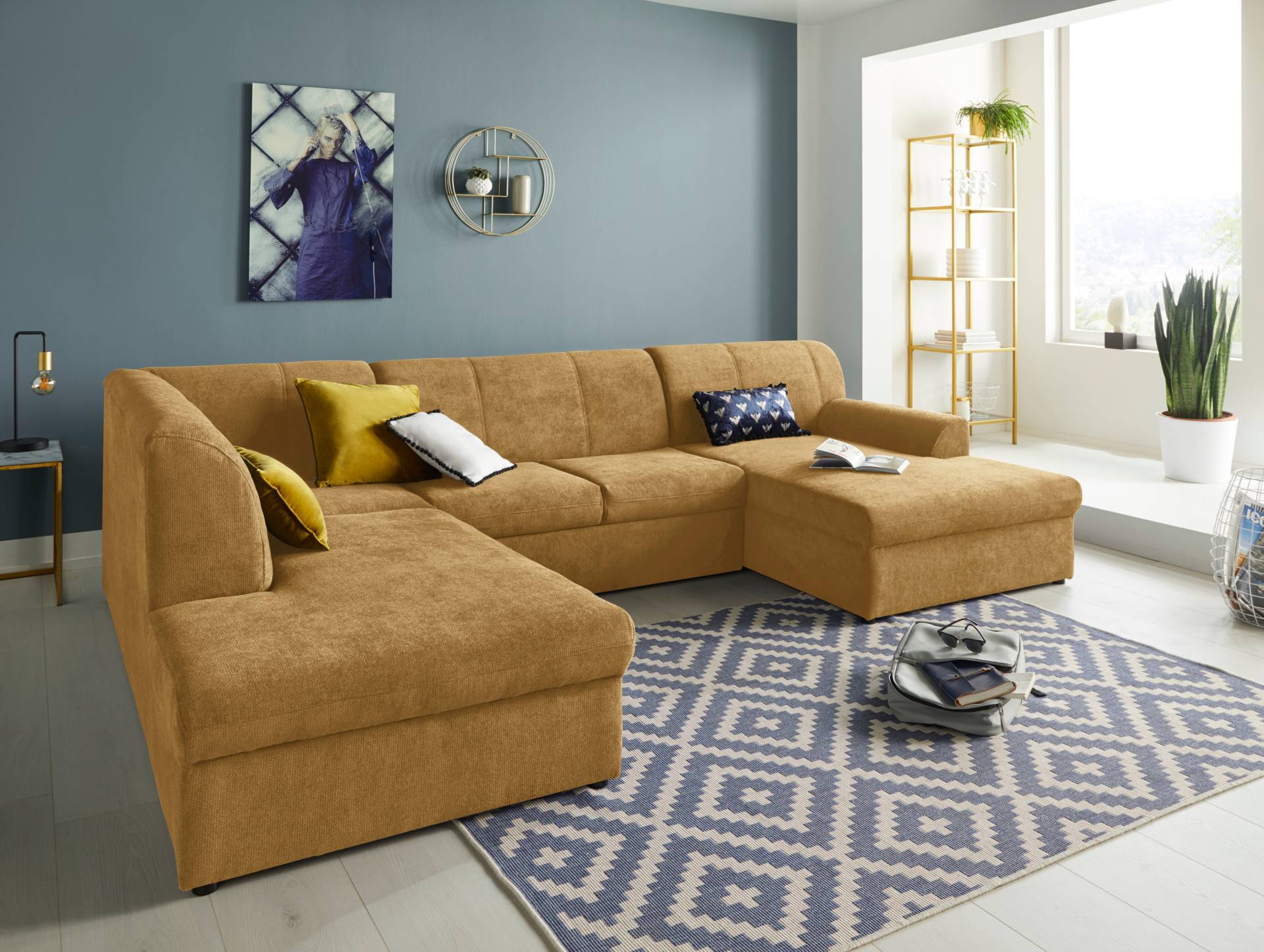 DOMO collection Wohnlandschaft »Topper U-Form«, wahlweise mit Bettfunktion DOMO collection Wohnlandschaft »Topper U-Form«, wahlweise mit Bettfunktion von DOMO collection