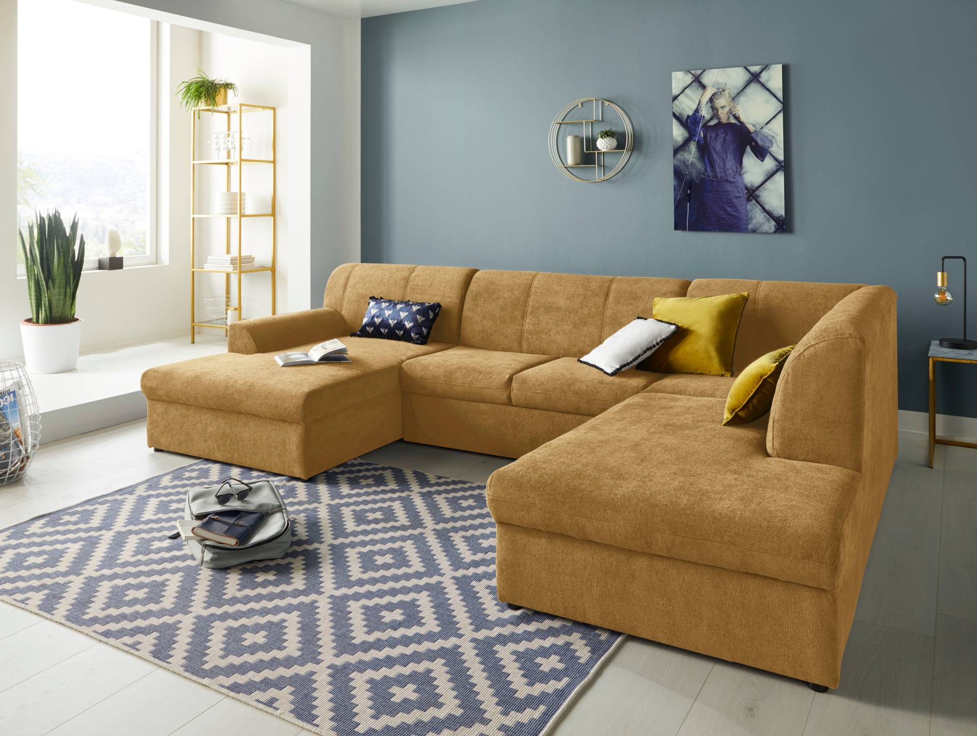DOMO collection Wohnlandschaft »Topper U-Form«, wahlweise mit Bettfunktion DOMO collection Wohnlandschaft »Topper U-Form«, wahlweise mit Bettfunktion von DOMO collection
