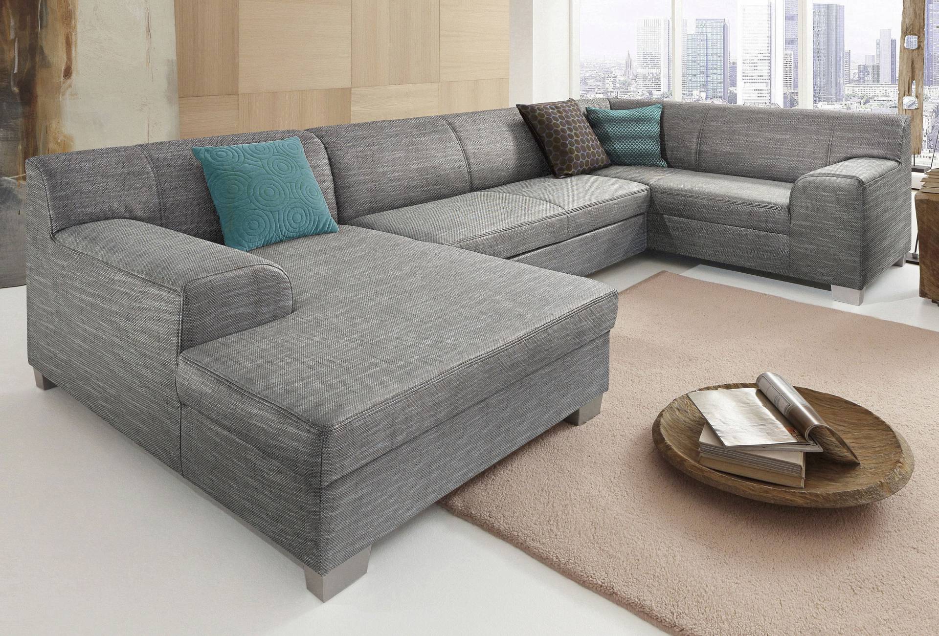 DOMO collection Wohnlandschaft »Amando U-Form«, wahlweise mit Bettfunktion, frei im Raum stellbar DOMO collection Wohnlandschaft »Amando U-Form«, wahlweise mit Bettfunktion, frei im Raum stellbar von DOMO collection