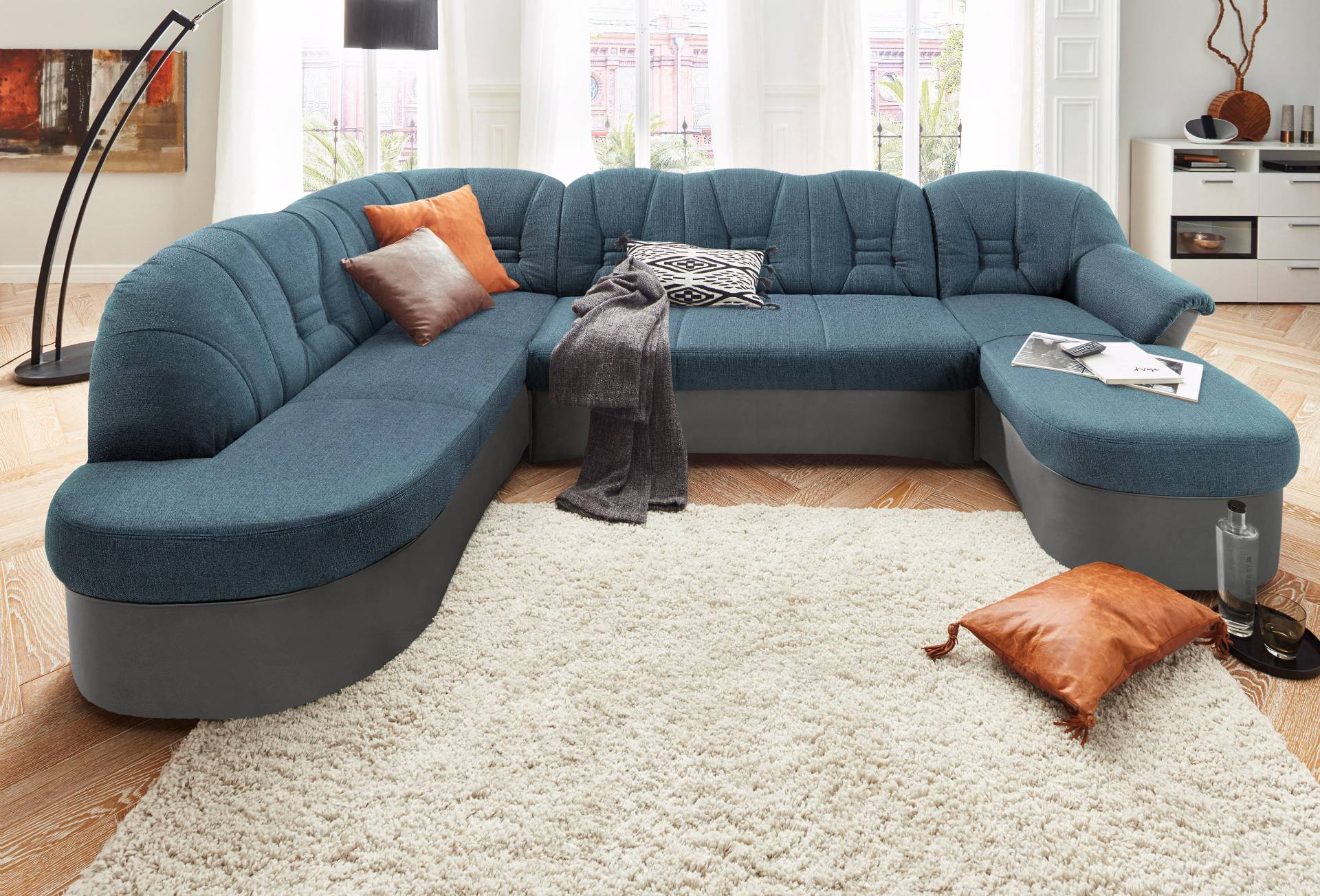 DOMO collection Wohnlandschaft »Elva U-Form«, wahlweise mit Bettfunktion und Federkern DOMO collection Wohnlandschaft »Elva U-Form«, wahlweise mit Bettfunktion und Federkern von DOMO collection