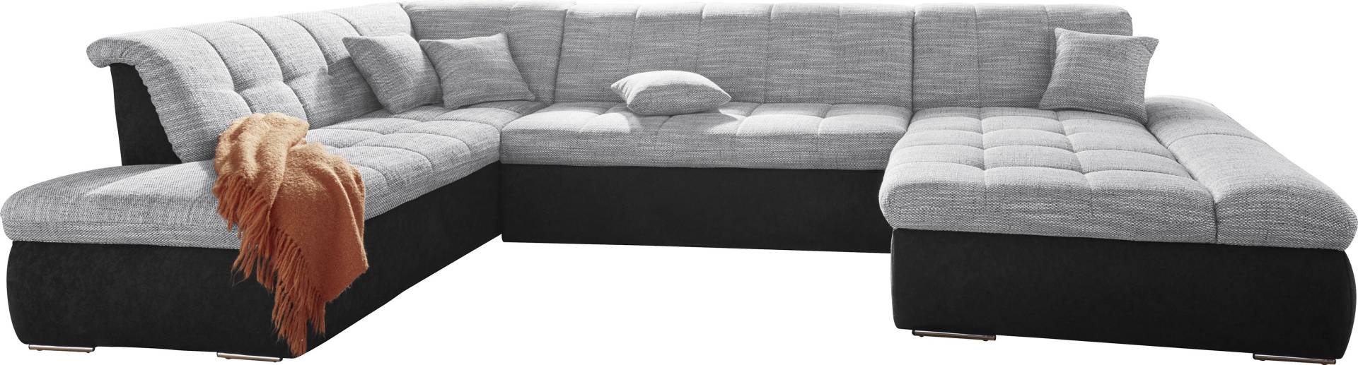 DOMO collection Wohnlandschaft »PB Moric wahlweise mit Bettfunktion und Armteilverstellung U-Form«, XXL-Format B/T/H: 353/216/80 cm, feine Steppung, incl. Zierkissen DOMO collection Wohnlandschaft »PB Moric wahlweise mit Bettfunktion und Armteilverstellung U-Form«, XXL-Format B/T/H: 353/216/80 cm, feine Steppung, incl. Zierkissen von DOMO collection