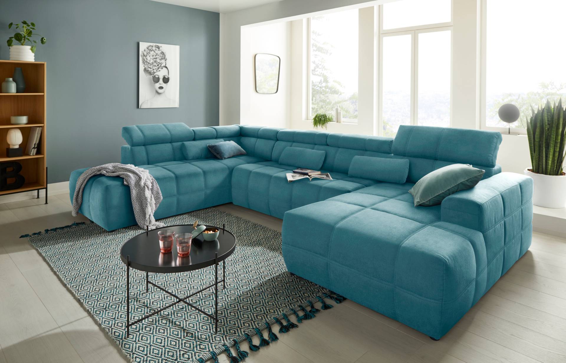 DOMO collection Wohnlandschaft Brandon viele Bezugsarten, incl. Nierenkissen, mit Kopfteilverstellung, wahlweise Sitztiefenverstellung DOMO collection Wohnlandschaft Brandon viele Bezugsarten, incl. Nierenkissen, mit Kopfteilverstellung, wahlweise Sitztiefenverstellung von DOMO collection