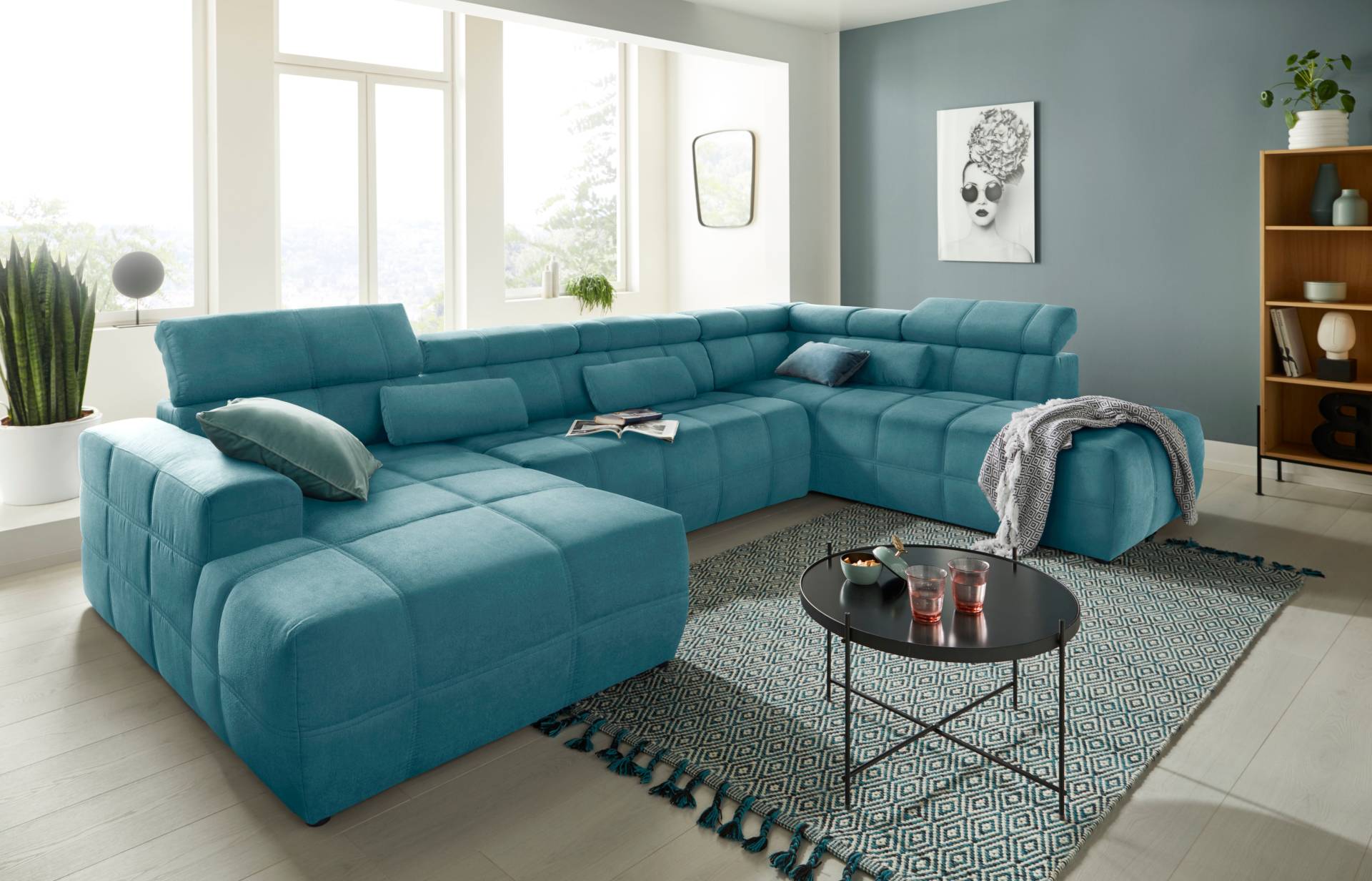 DOMO collection Wohnlandschaft Brandon viele Bezugsarten, incl. Nierenkissen, mit Kopfteilverstellung, wahlweise Sitztiefenverstellung DOMO collection Wohnlandschaft Brandon viele Bezugsarten, incl. Nierenkissen, mit Kopfteilverstellung, wahlweise Sitztiefenverstellung von DOMO collection