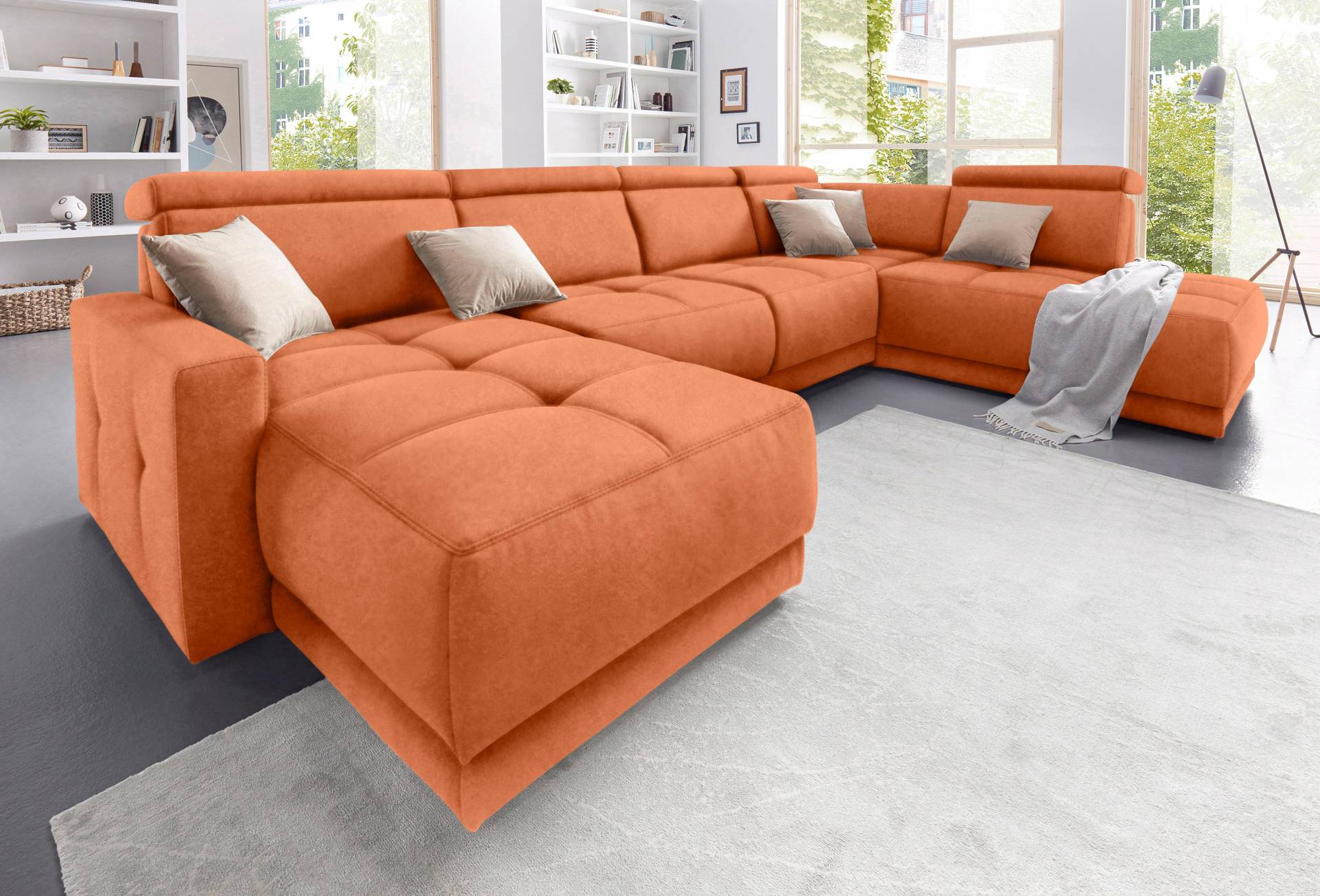 DOMO collection Wohnlandschaft »Ava U-Form«, mit Federkern, wahlweise mit Kopfteilverstellungen DOMO collection Wohnlandschaft »Ava U-Form«, mit Federkern, wahlweise mit Kopfteilverstellungen von DOMO collection