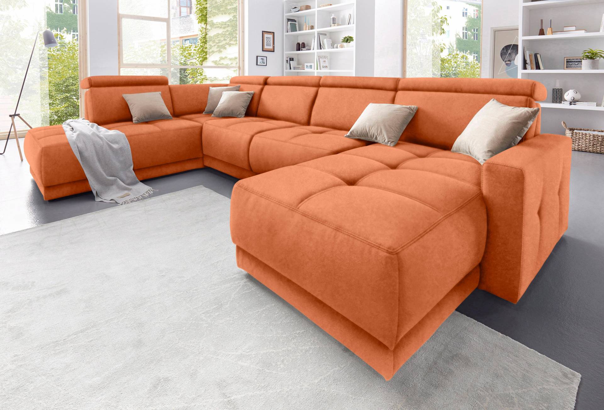 DOMO collection Wohnlandschaft »Ava U-Form«, mit Federkern, wahlweise mit Kopfteilverstellungen DOMO collection Wohnlandschaft »Ava U-Form«, mit Federkern, wahlweise mit Kopfteilverstellungen von DOMO collection