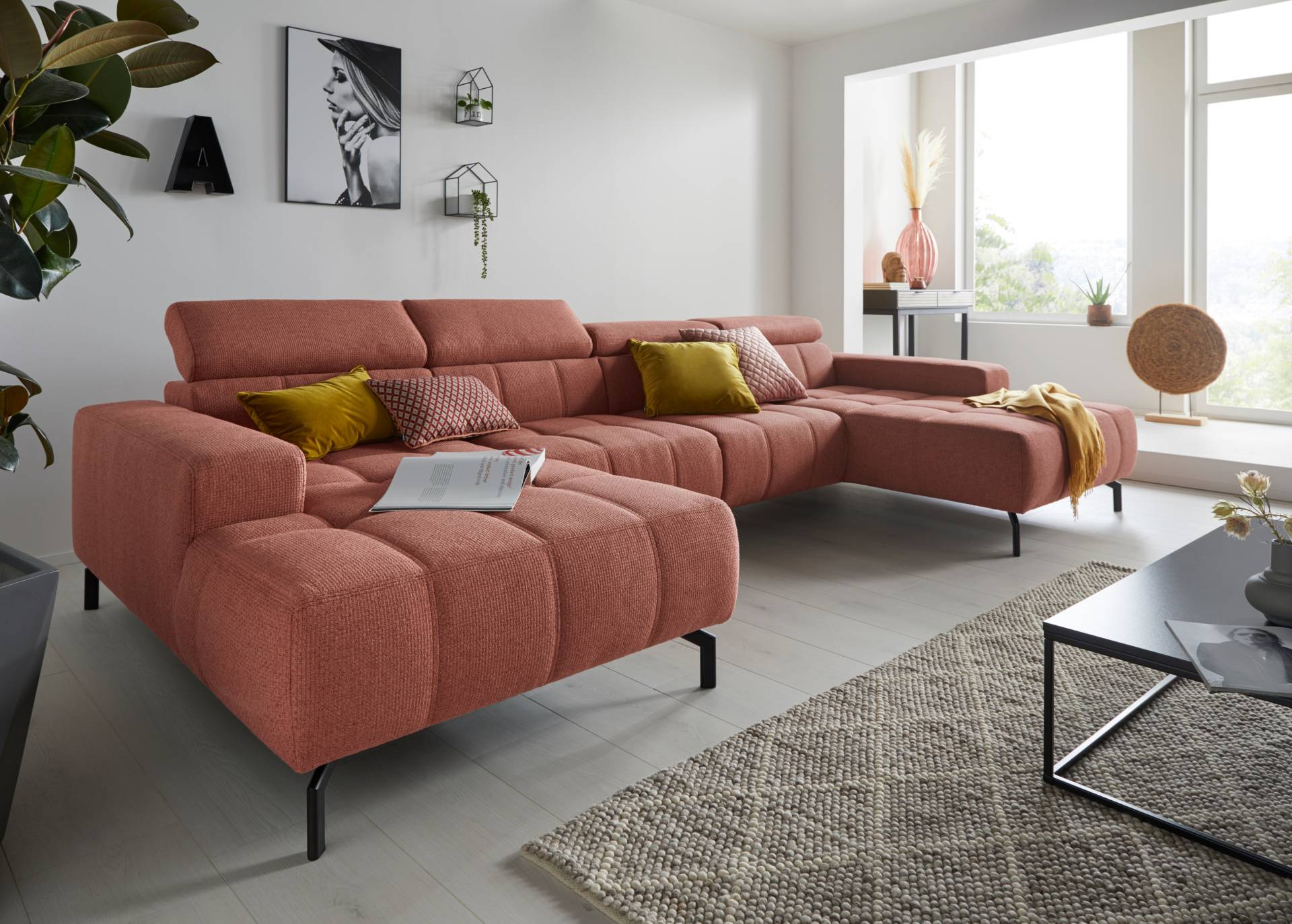 DOMO collection Wohnlandschaft »Cunelli U-Form«, wahlweise inklusive Kopfteilverstellung und beidseitiger Recamiere DOMO collection Wohnlandschaft »Cunelli U-Form«, wahlweise inklusive Kopfteilverstellung und beidseitiger Recamiere von DOMO collection
