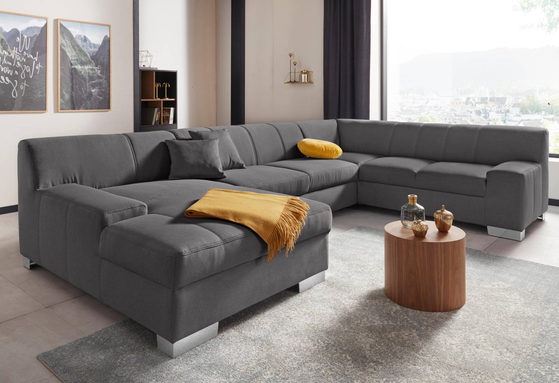 DOMO collection Wohnlandschaft »Bero U-Form«, wahlweise mit Bettfunktion DOMO collection Wohnlandschaft »Bero U-Form«, wahlweise mit Bettfunktion von DOMO collection