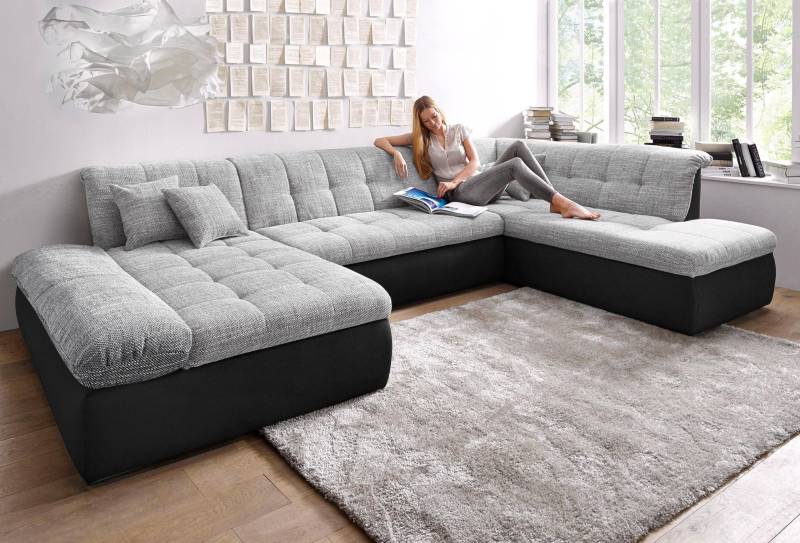 DOMO collection Wohnlandschaft »Moric U-Form auch in Cord«, im XXL-Format, wahlweise mit Bettfunktion und Armlehnenverstellung DOMO collection Wohnlandschaft »Moric U-Form auch in Cord«, im XXL-Format, wahlweise mit Bettfunktion und Armlehnenverstellung von DOMO collection