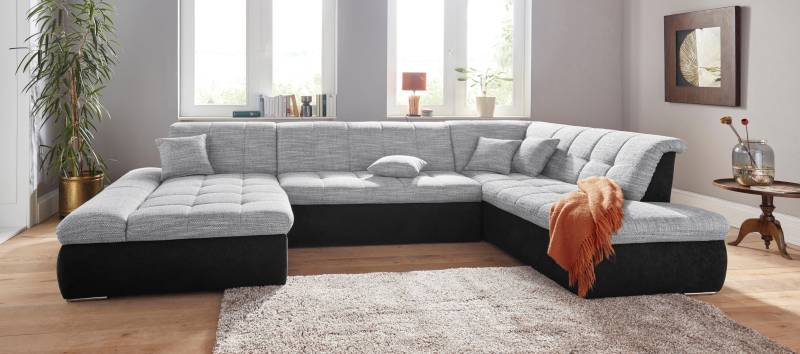 DOMO collection Wohnlandschaft »PB Moric wahlweise mit Bettfunktion und Armteilverstellung U-Form«, XXL-Format B/T/H: 353/216/80 cm, feine Steppung, incl. Zierkissen DOMO collection Wohnlandschaft »PB Moric wahlweise mit Bettfunktion und Armteilverstellung U-Form«, XXL-Format B/T/H: 353/216/80 cm, feine Steppung, incl. Zierkissen von DOMO collection