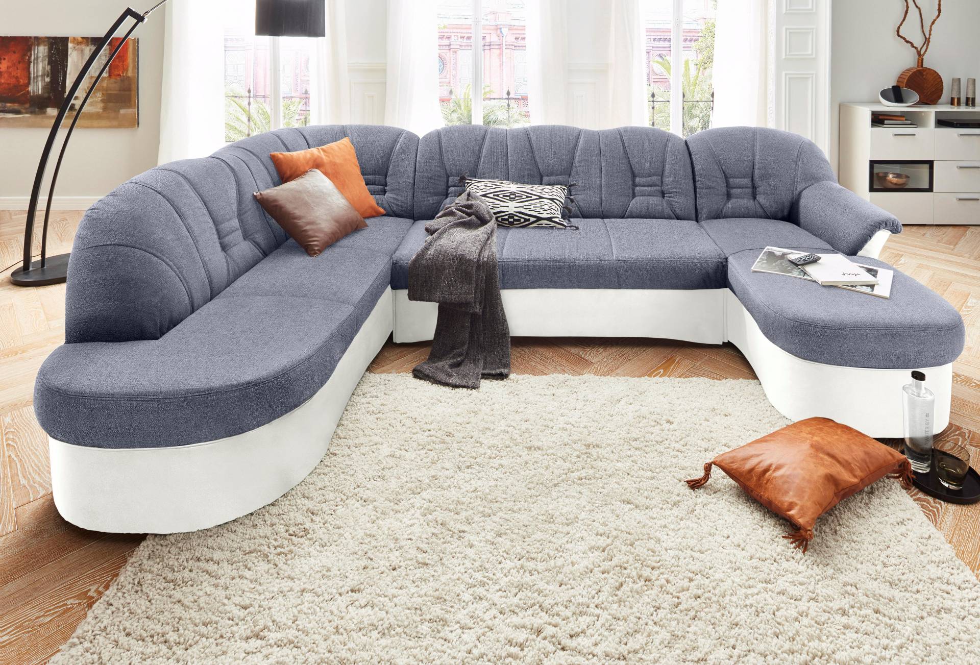 DOMO collection Wohnlandschaft »Elva U-Form«, wahlweise mit Bettfunktion und Federkern DOMO collection Wohnlandschaft »Elva U-Form«, wahlweise mit Bettfunktion und Federkern von DOMO collection