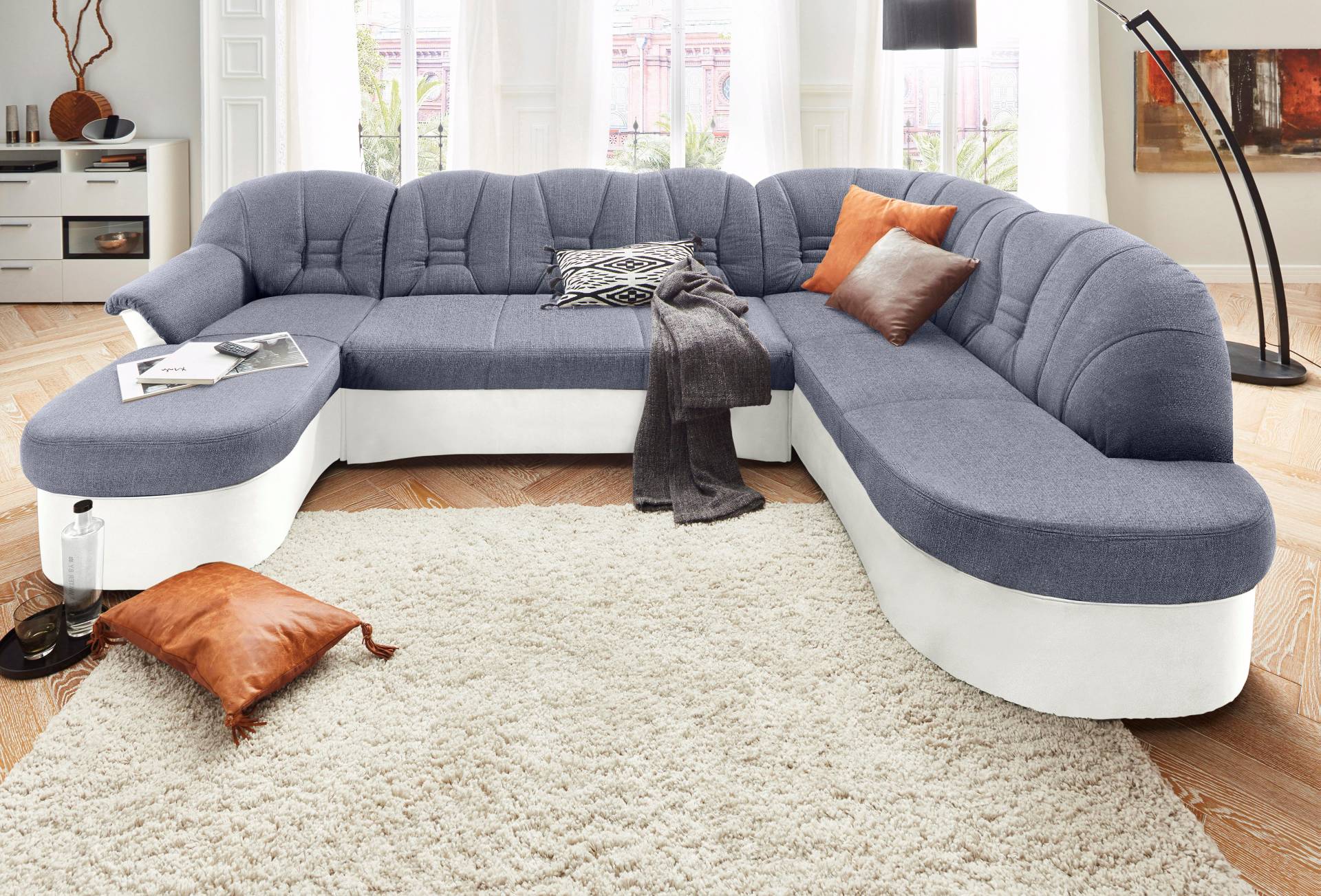 DOMO collection Wohnlandschaft »Elva U-Form«, wahlweise mit Bettfunktion und Federkern DOMO collection Wohnlandschaft »Elva U-Form«, wahlweise mit Bettfunktion und Federkern von DOMO collection