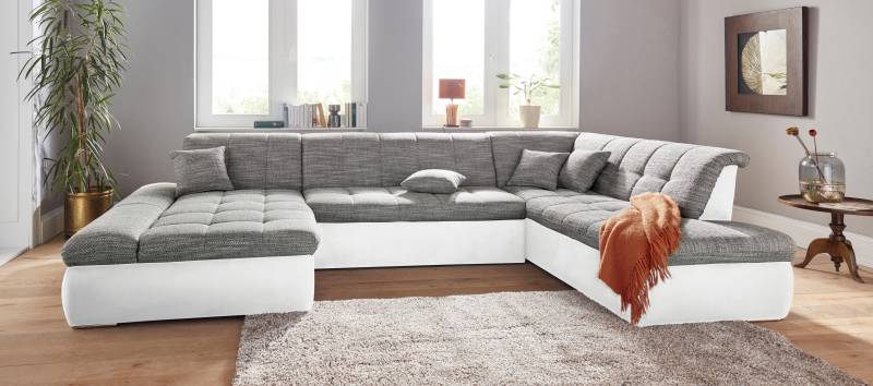 DOMO collection Wohnlandschaft »PB Moric wahlweise mit Bettfunktion und Armteilverstellung U-Form«, XXL-Format B/T/H: 353/216/80 cm, feine Steppung, incl. Zierkissen DOMO collection Wohnlandschaft »PB Moric wahlweise mit Bettfunktion und Armteilverstellung U-Form«, XXL-Format B/T/H: 353/216/80 cm, feine Steppung, incl. Zierkissen von DOMO collection