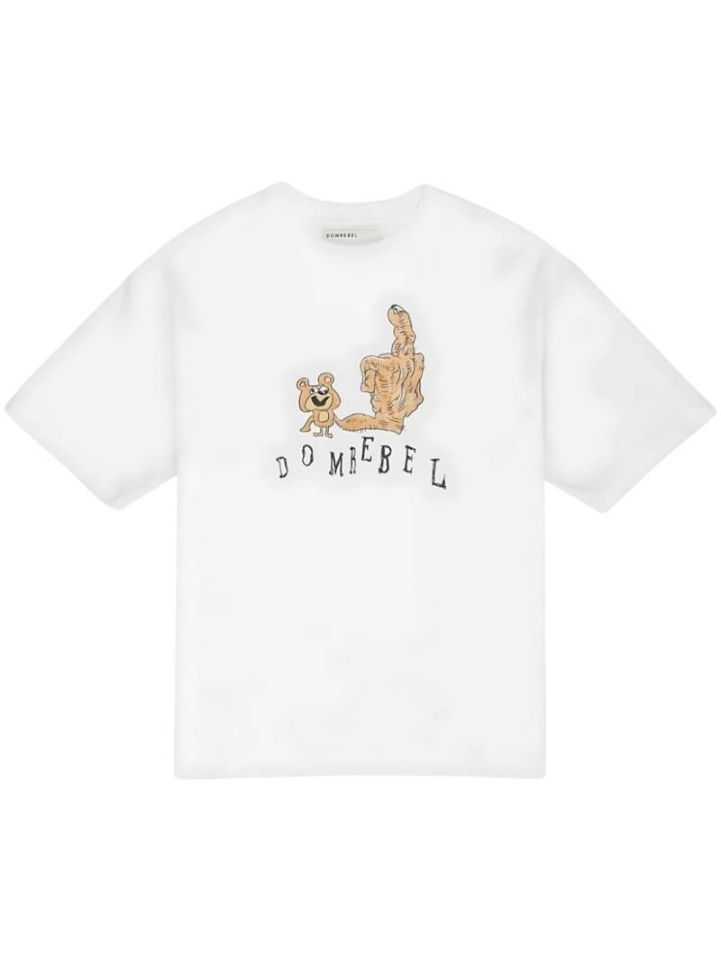 DOMREBEL Friendly T-Shirt - White von DOMREBEL