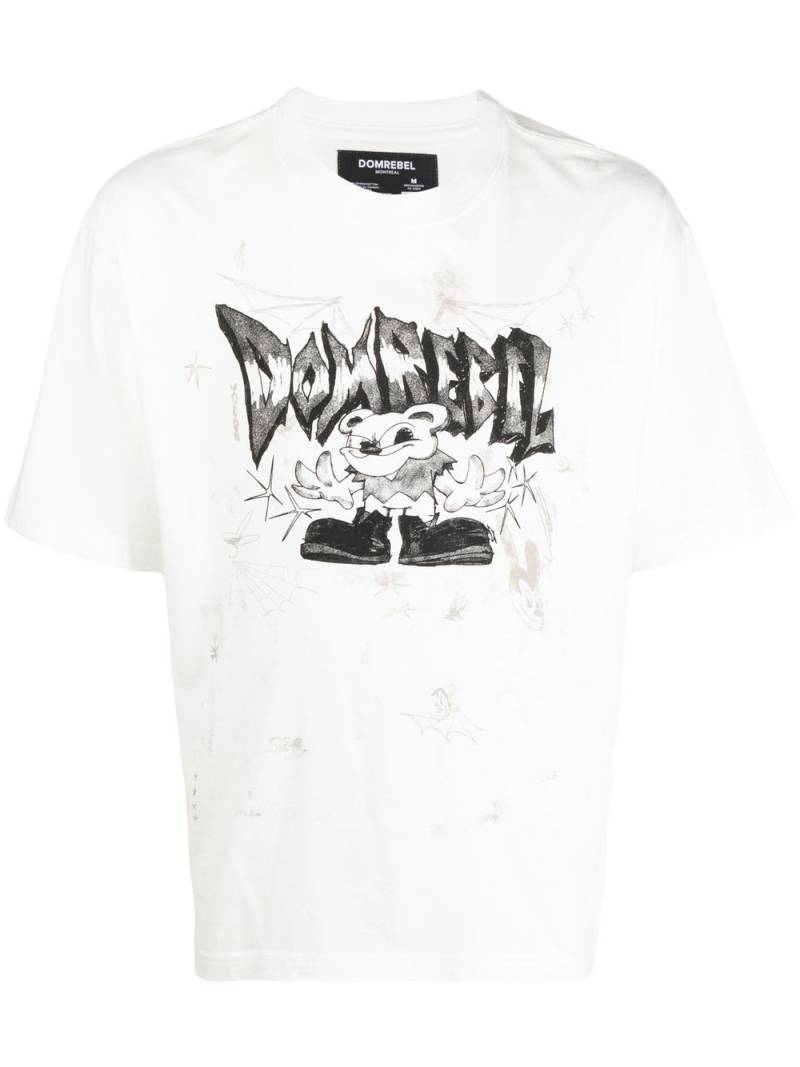 DOMREBEL logo-print graphic T-shirt - White von DOMREBEL