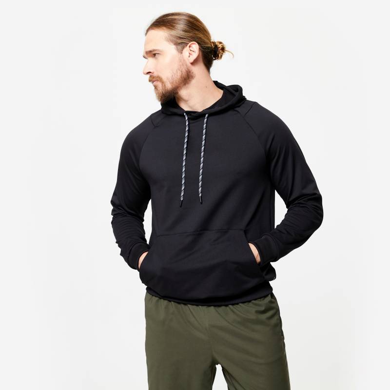 Sweatshirt - 100 Herren Schwarz Leicht 3XL von DOMYOS