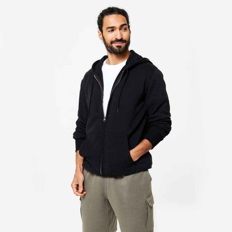 Sweatshirt - Essential Herren Schwarz Leicht 3XL von DOMYOS