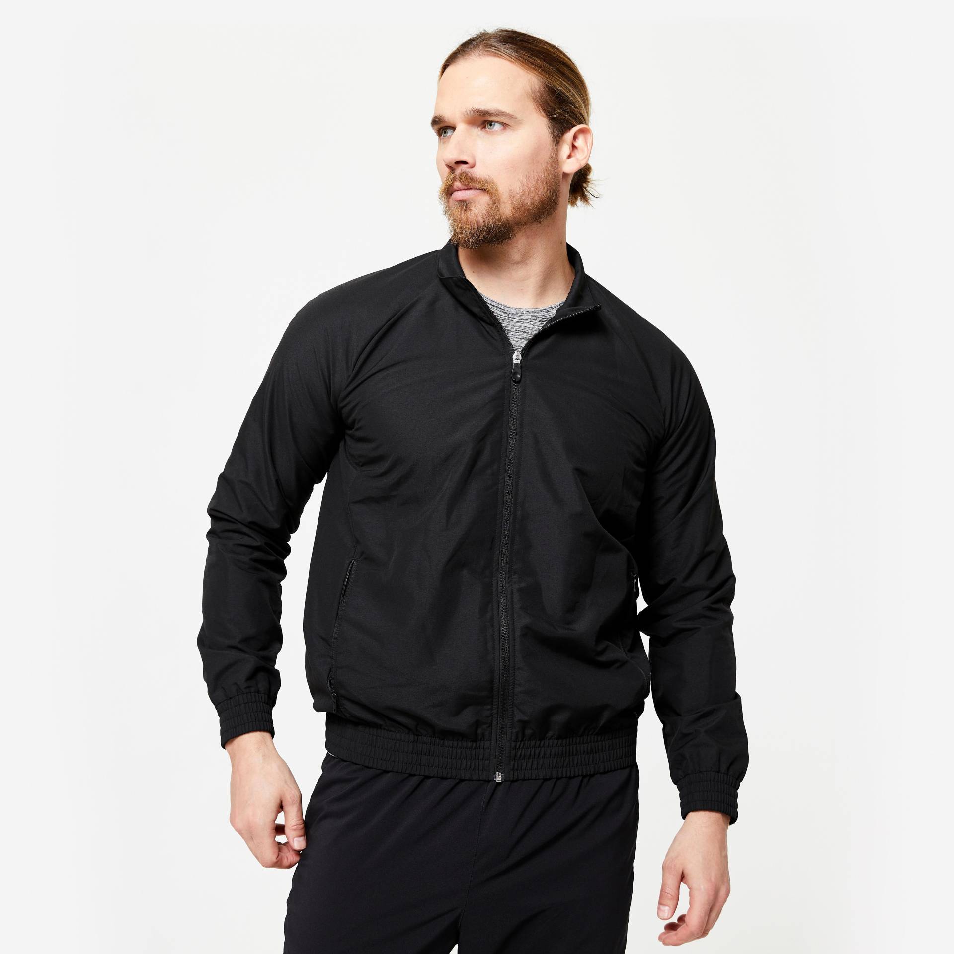 Jacke - Jacket Fit Herren Schwarz Leicht M von DOMYOS