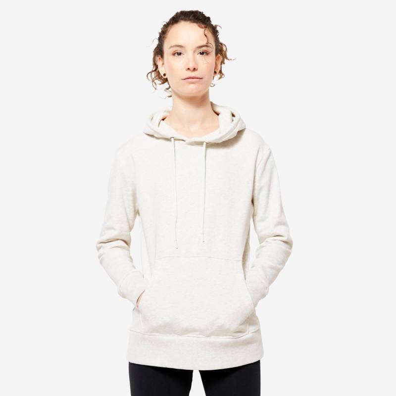 Sweatshirt - 500 Essential W Damen Weiss  3XL von DOMYOS