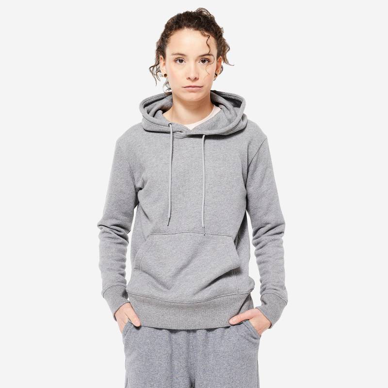 Sweatshirt - 500 Essential W Damen Gewittergrau L von DOMYOS