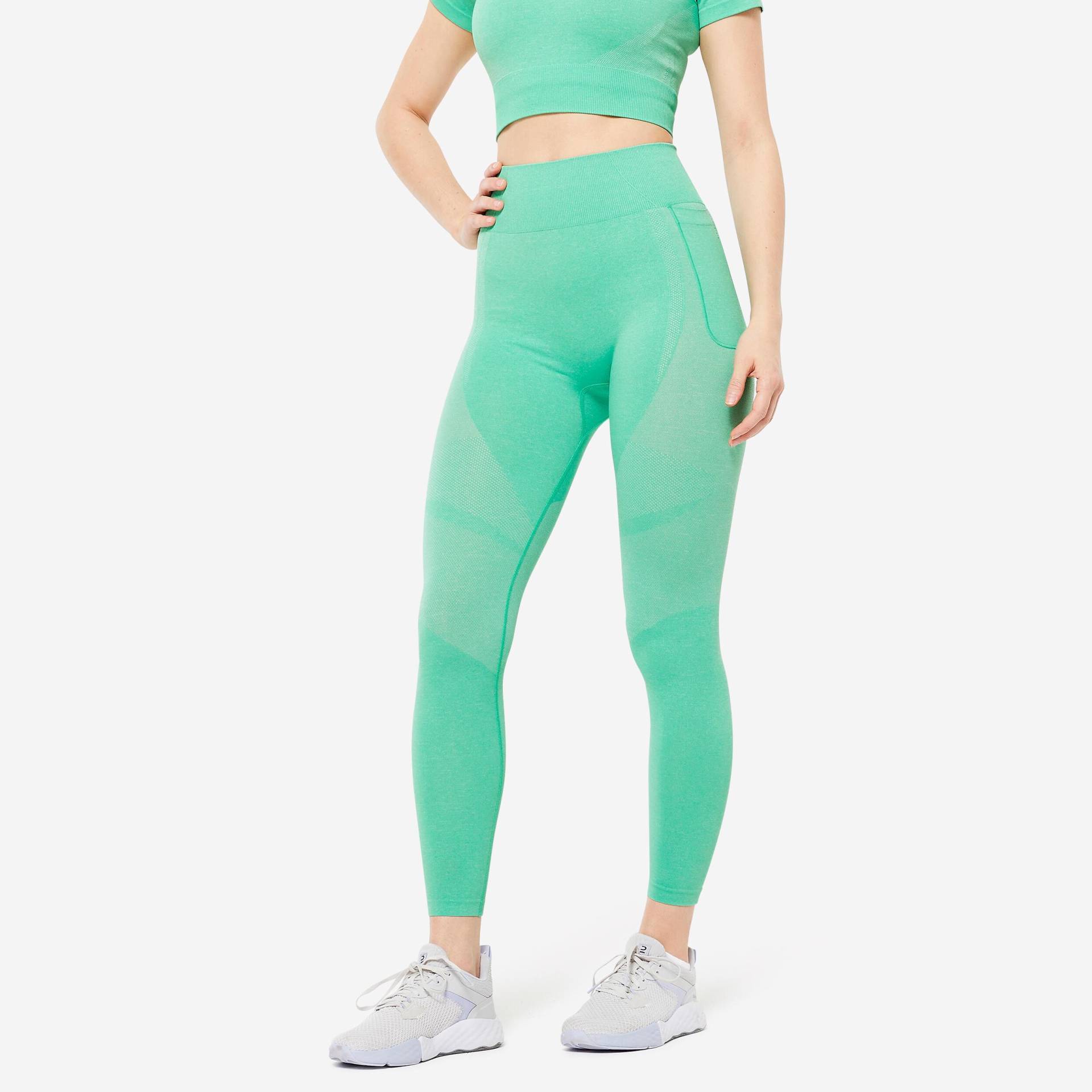 Leggings - Cardio Damen Ocker XS von DOMYOS